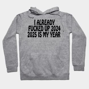 I Already Fucked Up 2024 2025 Is My Year Hoodie